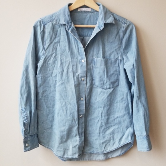 Everlane Tops - Everlane Sz XS Relaxed Jean Denim Shirt